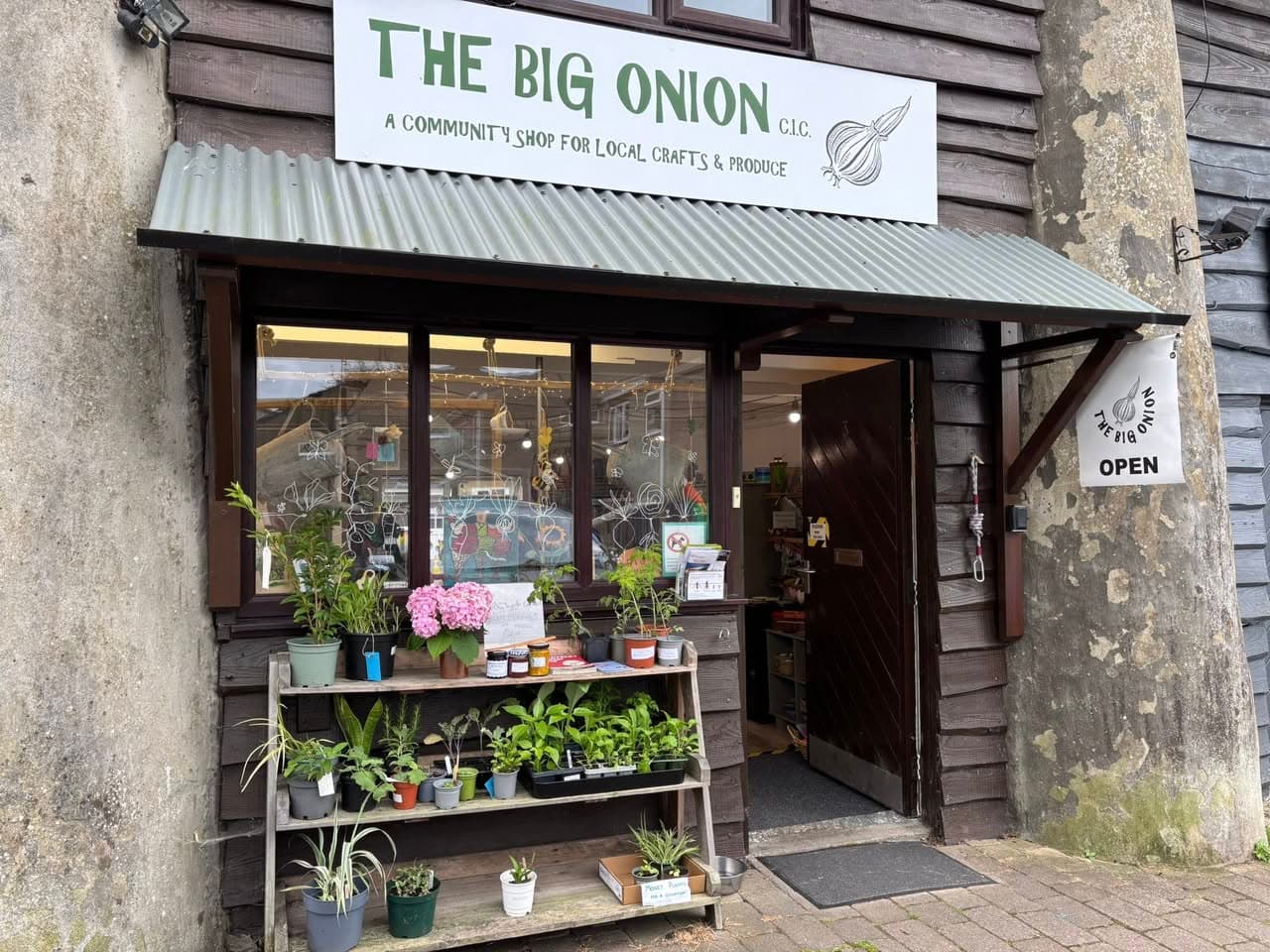 The Big Onion community stall in Staveley, Cumbria